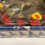 Vintage Quartz Decorative Wall Clock Red & Black Gold Numbers New in Box - Image 3
