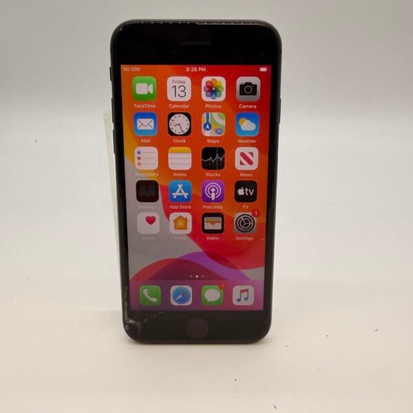 Apple iPhone 8 64GB Black Cracked Screen 98% Battery Fully Working