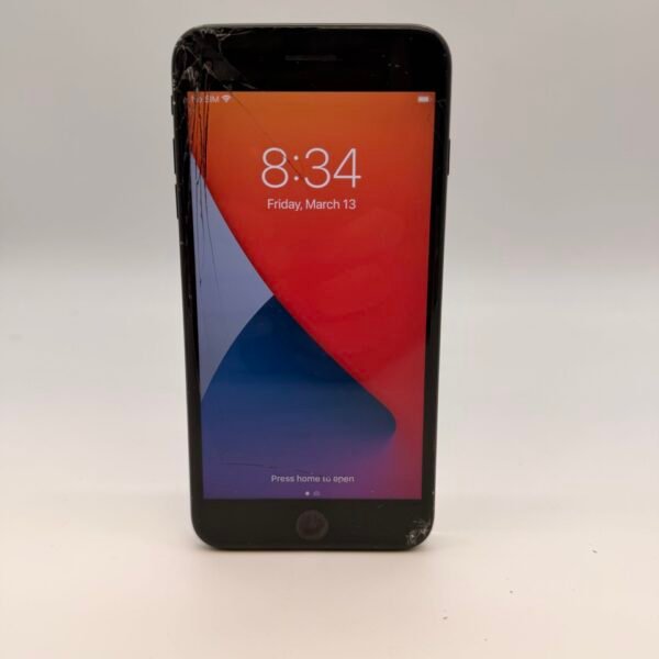 Apple iPhone 7 Plus 32GB Black Unlocked 91% Battery Cracked Screen A1784