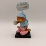 Rare Garfield “I’ll Rise But I Won’t Shine” Bobbin Thought Figurine 2004 w Box - Image 2