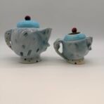 Rare Lefton Puppy Pal ESD Japan Dog Teapot Creamer Set MR21245 MR21242 1950s - Image 3