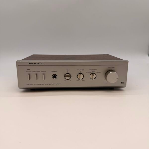 Realistic SA-150 Vintage Integrated Stereo Amplifier Wood Case Phono Tuner