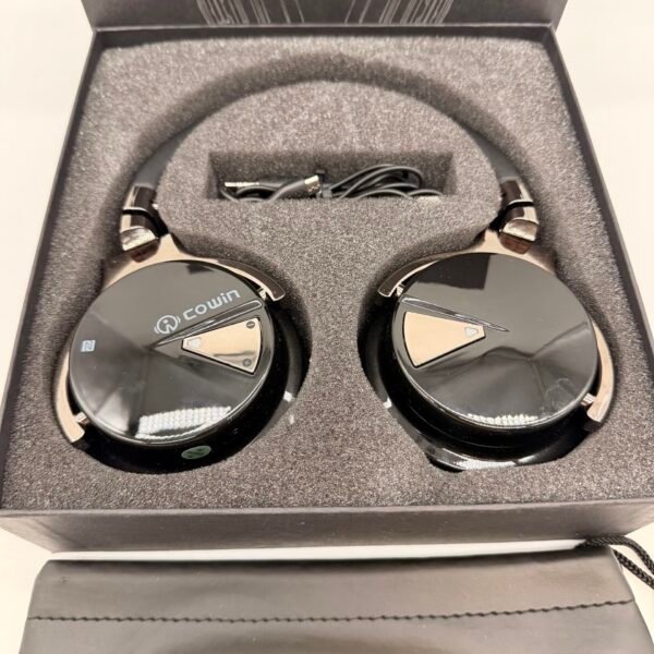 Cowin E7 ANC Bluetooth Noise Cancelling Headphones Black w/ Box & Case