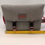 IMAGE Camera Shoulder Bag Gray Red Padded Carry Case Adjustable Strap - Image 5