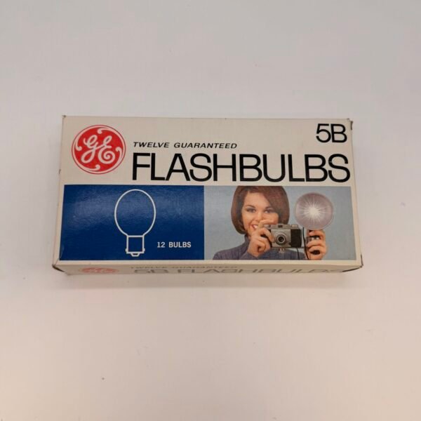 Vintage GE 5B Flashbulbs 12 Pack NOS Blue Bulbs Unused /new