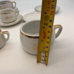 Vintage IONIA Hellas Greece Espresso Cups Gold Demitasse Set 4 Porcelain - Image 8