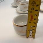 Vintage IONIA Hellas Greece Espresso Cups Gold Demitasse Set 4 Porcelain - Image 9