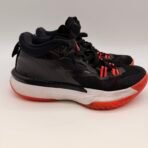 Nike Jordan Basketball Shoes Black Red Size 7Y Youth Mid Top - Image 2