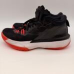 Nike Jordan Basketball Shoes Black Red Size 7Y Youth Mid Top - Image 4