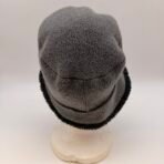 Roots Fleece Bucket Hat Grey Black Size M Winter Cap Like New - Image 3