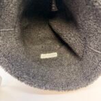 Roots Fleece Bucket Hat Grey Black Size M Winter Cap Like New - Image 4