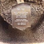 Roots Fleece Bucket Hat Grey Black Size M Winter Cap Like New - Image 5