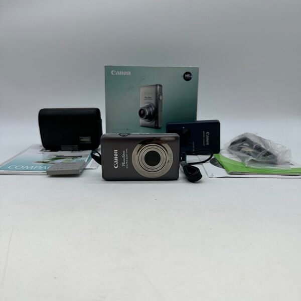 Canon PowerShot ELPH 100 HS Gray 12.1MP Digital Camera Full HD w/ Box Charger