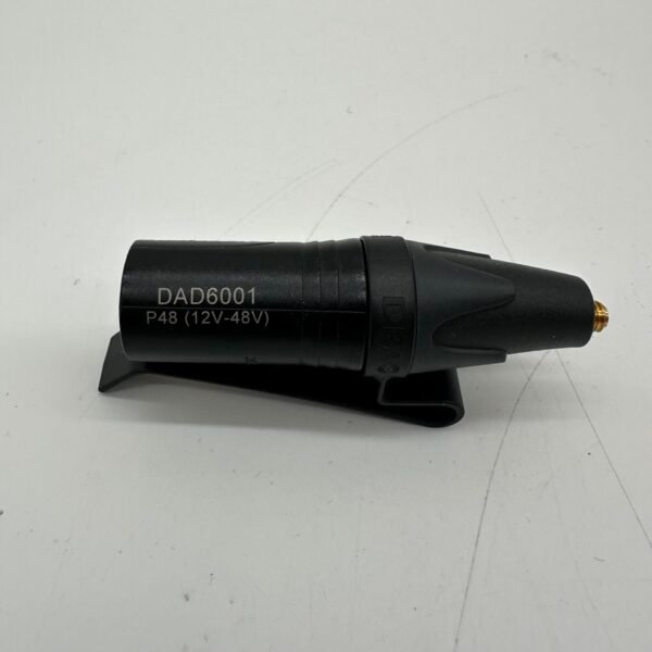DPA Microphones DAD6001 MicroDot to 3-pin XLR adapter in excellent condition.  Used to connect DPA lavalier microphones to professional audio equipment with phantom power (12–48V).  Includes: 	•	DPA DAD6001 adapter 	•	Belt clip 	•	1/4" adapter 	•	Original DPA protective case  Fully functional and ready to use.