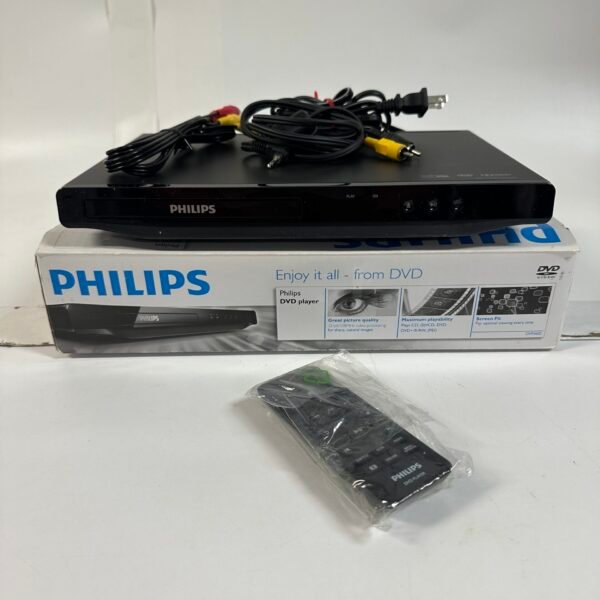 Philips DVP3602/F7 DVD Player w Remote & Cables In Box Tested