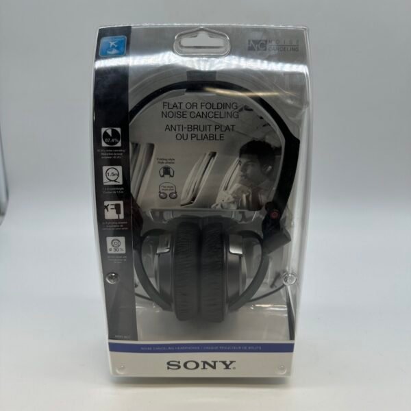 Sony MDR-NC7 Noise Cancelling Headphones Folding Travel Headset NEW Sealed