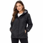 McKINLEY Aquamax Women’s Waterproof Hooded Rain Jacket Black 2XL Lightweight