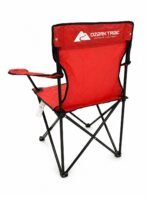 Ozark Trail Deluxe Camping Chair Folding Arm Chair w/ Cup Holder & Carry Bag Red - Image 2