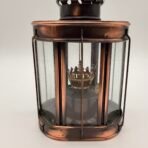 Vintage Brass Lantern Oil Lamp Glass Rustic Farmhouse Hong Kong - Image 2
