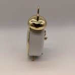 Vintage Westclox Twin Bell Alarm Clock Gold White Mechanical - Image 2