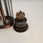 Vintage Brass Lantern Oil Lamp Glass Rustic Farmhouse Hong Kong - Image 6