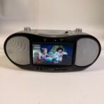 Fluid 1607001 7” DVD Boombox CD Radio USB SD AUX Portable