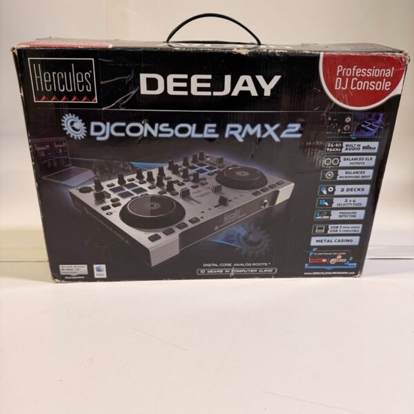 Hercules DJ Console RMX 2 w/ Case Box 24bit DJ Controller