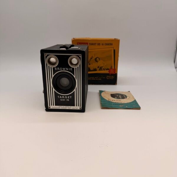 Vintage Kodak Brownie Target Six-16 Box Camera w/ Original Box Manual Canada