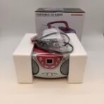 Sylvania SRCD243M-PINK Portable CD Radio AM/FM AUX Pink New In Box