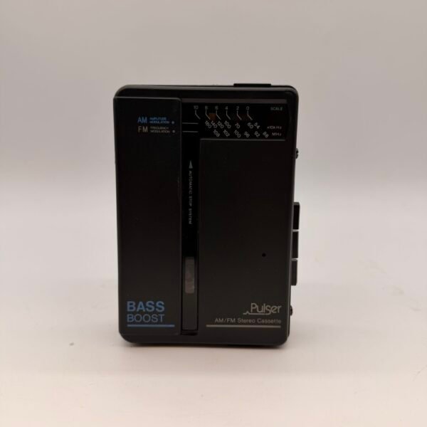 Vintage Pulsar AM/FM Stereo Cassette Player 44-2225-0 Bass Boost