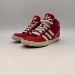 Adidas Originals D74172 Red White High Top Sneakers Men’s Size 5.5 Shoes