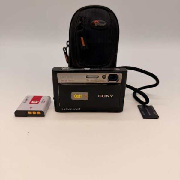Sony Cyber-shot DSC-T20 8.1MP Digital Camera Bundle Battery Case 2GB Card