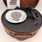 Innovative Tech Suitcase Turntable Bluetooth Record Player New Open Box - Image 2