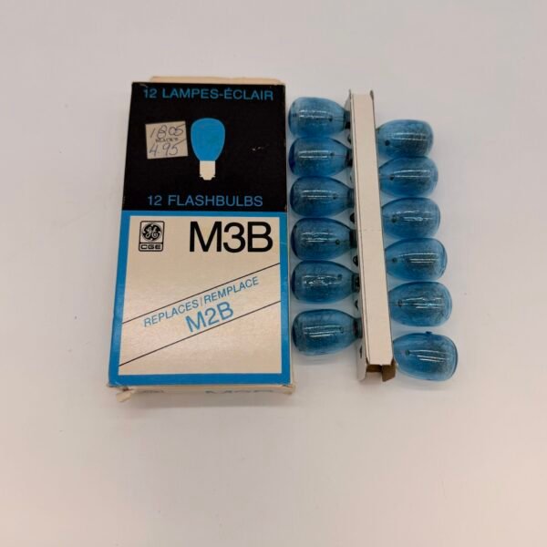 Vintage GE M3B Flashbulbs 12 Pack NOS Blue Bulbs Camera Flash New