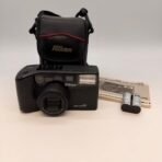 Nikon TW Zoom 85 35mm Film Camera w Case Manual Tested Japan