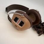 Vintage Realistic Custom Pro Stereo Headphones Brown Made USA - Image 2