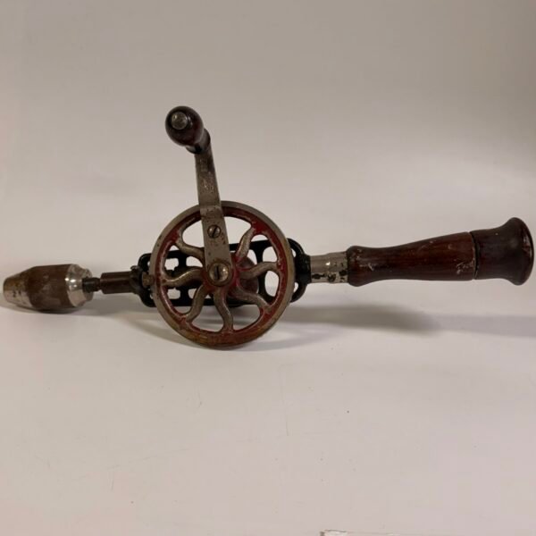 Antique Millers Falls No.2 Hand Drill Eggbeater USA Wood Handle Tool