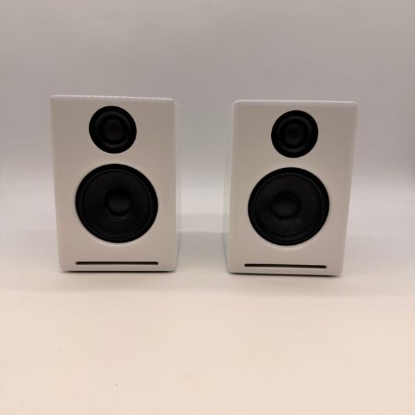 Audioengine A2 Powered Speakers White Desktop Pair Tested Working