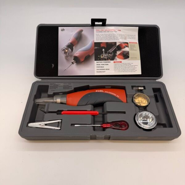 Iroda SolderPro 35K Cordless Soldering Iron Kit w Case Accessories