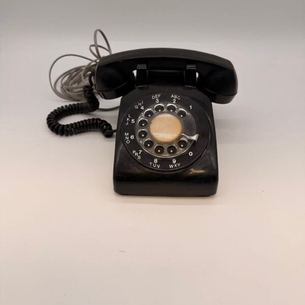 Vintage Northern Electric 500 Rotary Telephone Black Mid Century Canada