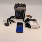 JVC GC-FM1AU HD Memory Camera Blue Camcorder Complete Box
