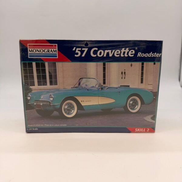 Monogram ’57 Corvette Roadster 1:24 Model Kit Sealed 1995 No. 2924