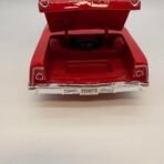 1962 Chevrolet Bel Air 1:18 Diecast Maisto Red Model Car Read Crack - Image 5