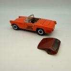 Vintage Style 1956 Ford Thunderbird Diecast Model Car Orange Collectible - Image 4
