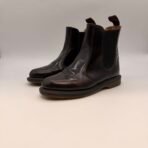 Dr Martens Flora Chelsea Boots Black Leather Womens US 6 UK 4 EU 37