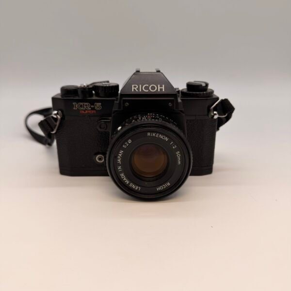 Ricoh KR-5 Super 35mm Film Camera Rikenon 50mm f2 Lens Tested Working