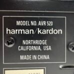 Harman Kardon AVR 520 AV Receiver Tested Working No Remote - Image 10