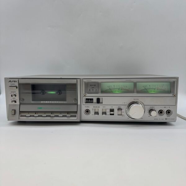 Vintage 1980s Aurex Toshiba PC-X60 Cassette Deck Tested Working Japan