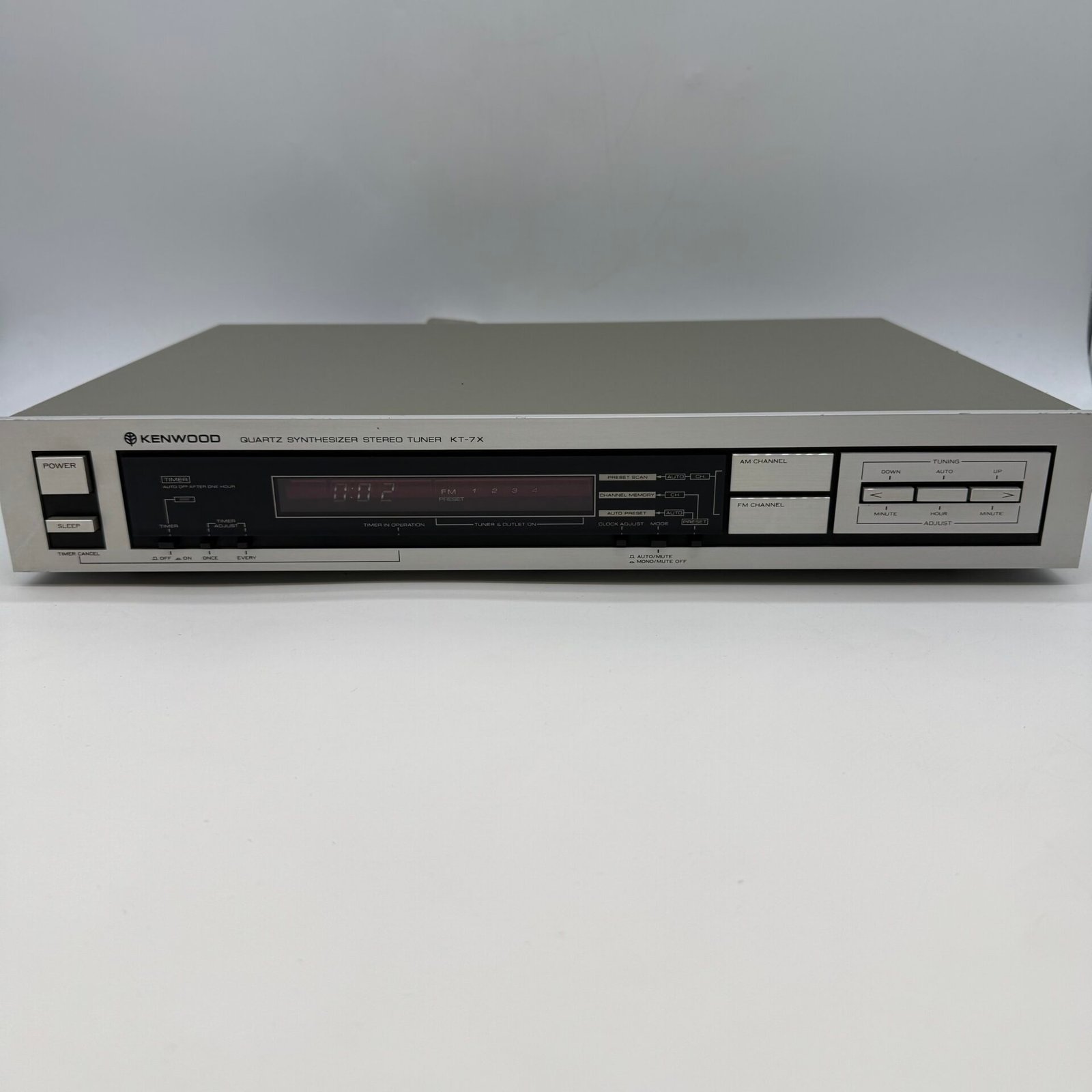 IMG_2097 Rare-Kenwood KT-7X Quartz Synthessizer Stereo Tuner W Attached Antenna/great - Image 1