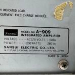 Sansui A-909 Integrated Amplifier Tested Working Japan - Image 10